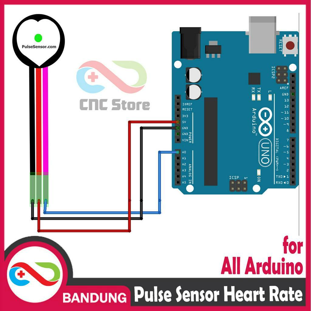 PULSE SENSOR HEART RATE SENSOR PULSE ANALOG SENSOR FOR ARDUINO