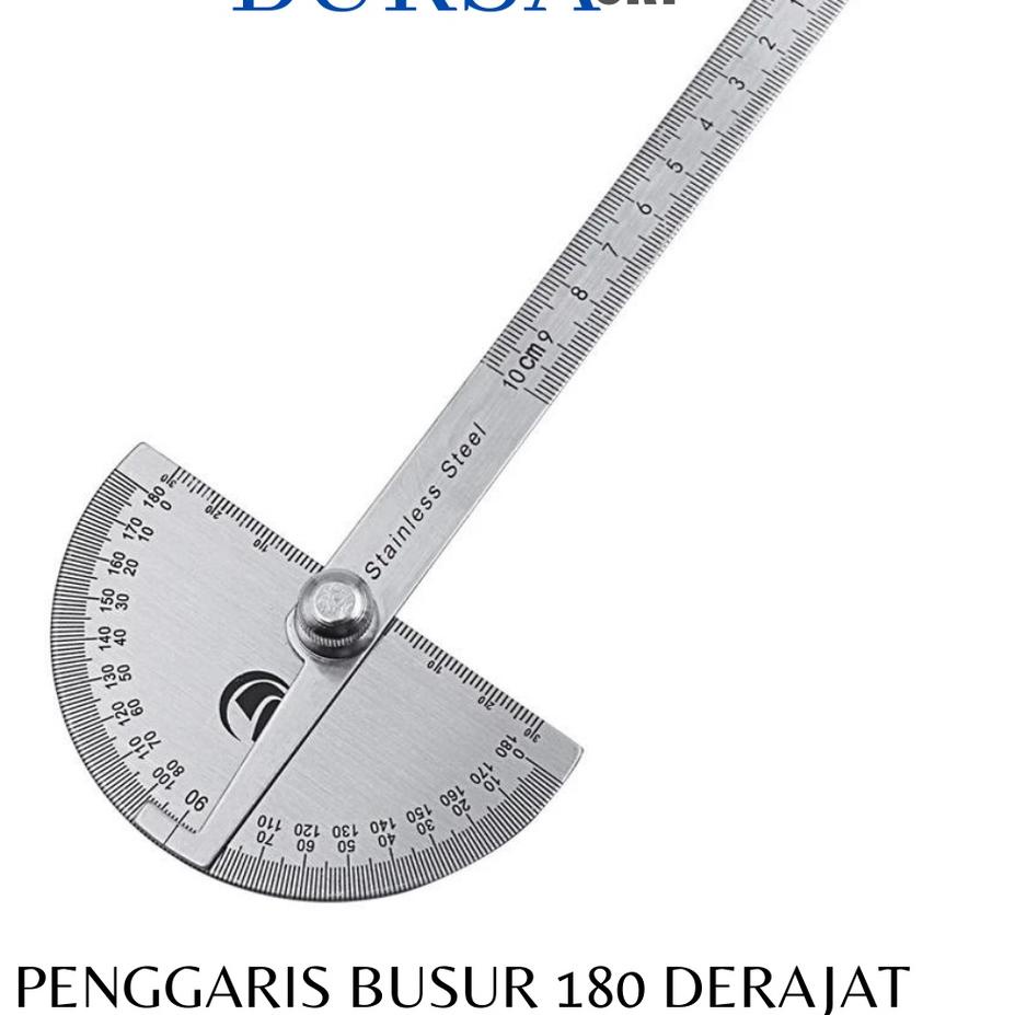 

Baru PENGGARIS BUSUR 180 DERAJAT STAINLESS STEEL PENGUKUR SUDUT ン
