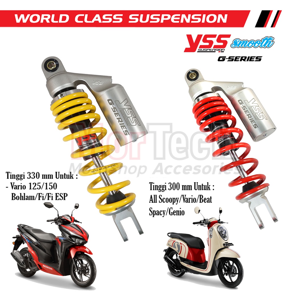 Shok Shockbreaker Shock Yss G Series Tabung Atas Vario 125/150 Fi Vario 110 Cw/Techno Beat Scoopy Sp