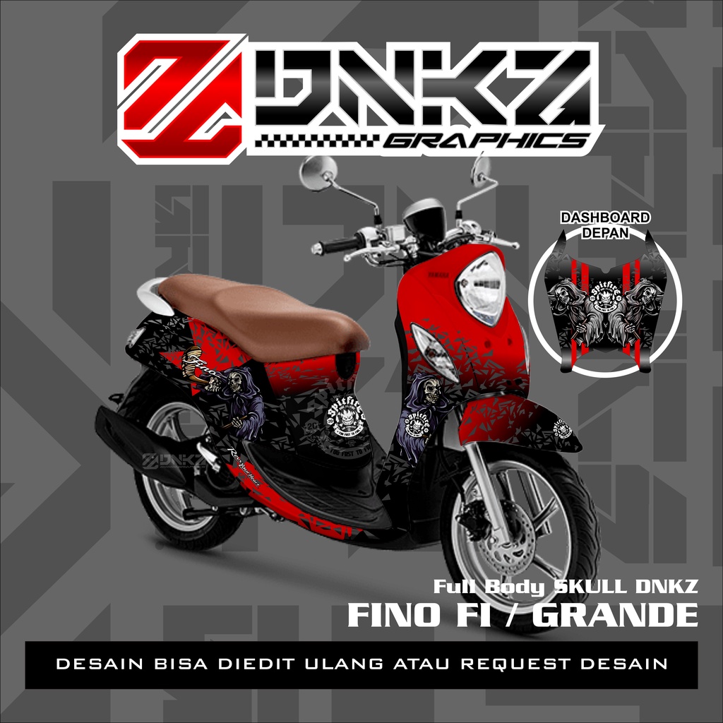 Stiker Fino Decal Full Body Fino Premium Skull DNKZ