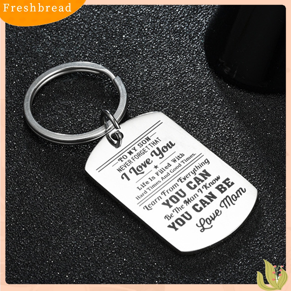 Terlaris Fashion Men Dog Tag Caving Letters Pendant Chain Necklace Key Ring Jewelry Gift