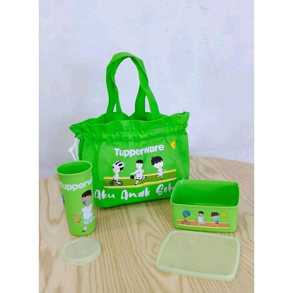 Bekal Anak Set Tupperware Free Tas ( Aku Anak Sehat )