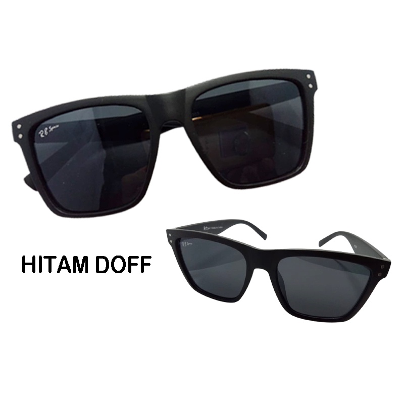 Kaca Mata Matahari Sunglasses Fashion Pria Wanita Kacamata Hitam Anti UV Frame Kotak Transparan Lensa Warna Warni  Murah COD