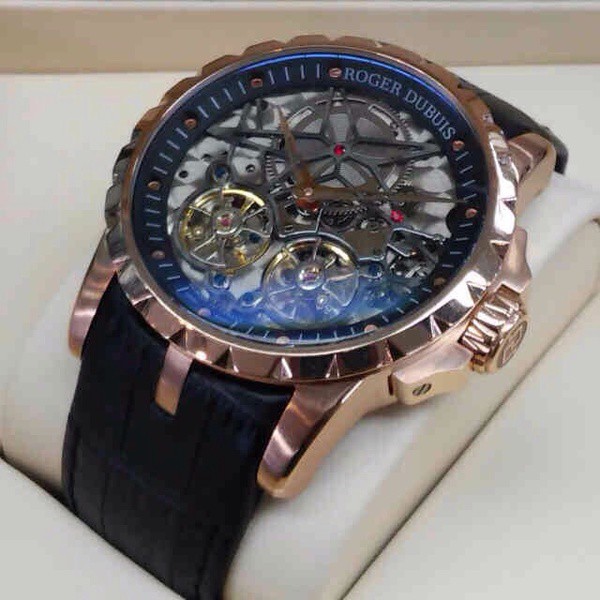 Roger Dubuis Excalibur Twin Tourbilllon Rosegold Black