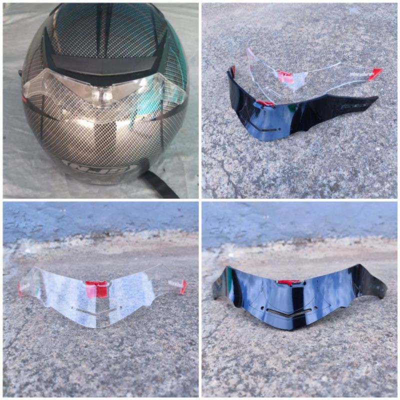 Spoiler Njs Shadow Fullface Premium Spoiler Helm Njs Shadow