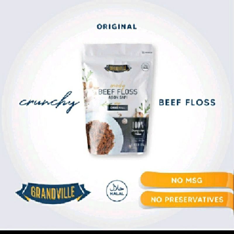 

2Xbtygneal Sakha Snack ) Grandville Abon Ayam / Sapi Original Mpasi Bayi