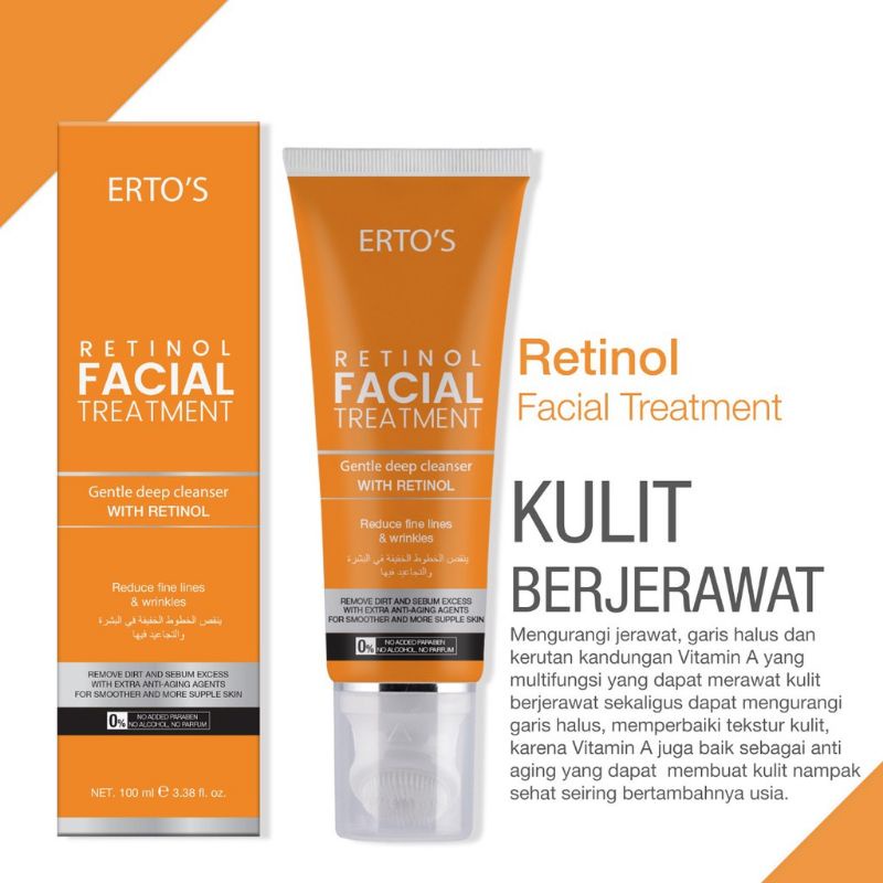 [ORI] Paket Skincare Retinol Series 2in1 Facial Treatment 100ml + Serum Retinol 20ml BPOM l Anti Penuaan dan Kulit Berjerawat 100% Original