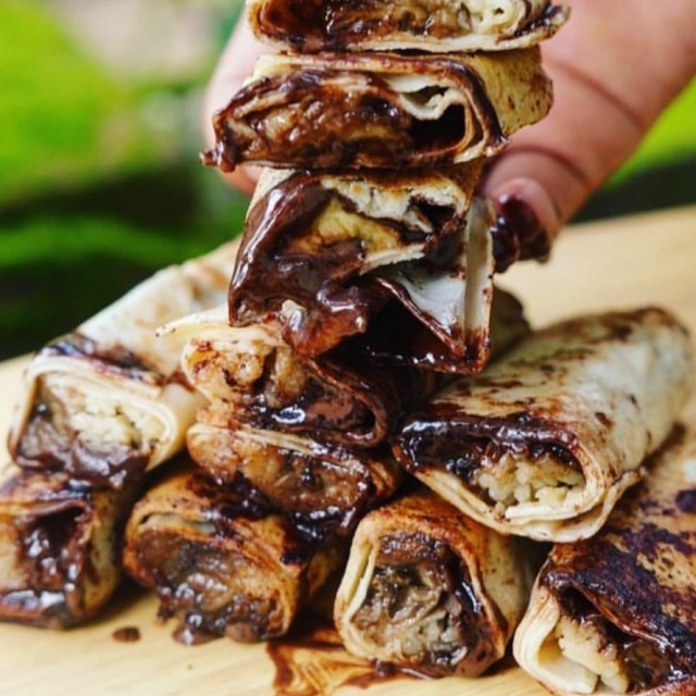 

Kebab pisang coklat keju