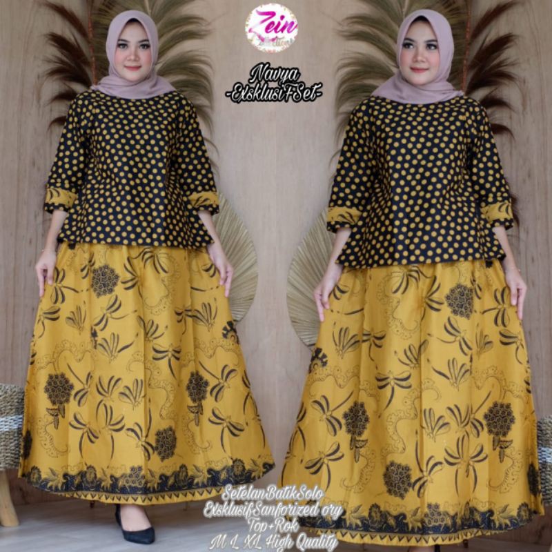 Setelan BATIK NAYA Eksklusif Set by Zein 10000% REAL PICT NO TIPU