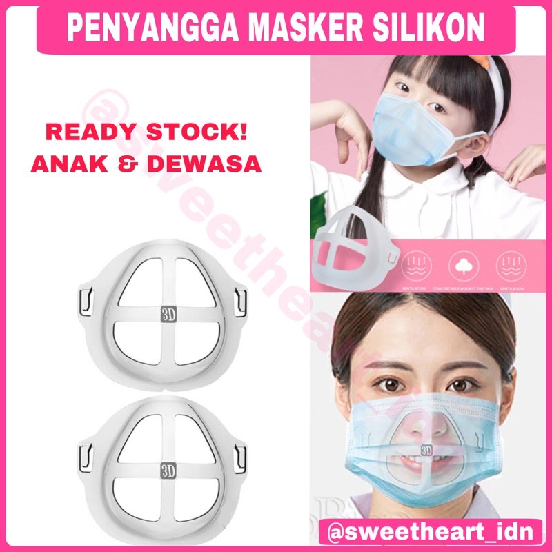 Penyangga masker 3D mask bracket silikon / penyangga masker silikon