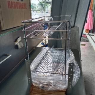  RAK  PIRING  TACO  2 SUSUN CHROME STAINLESS  TACO  HW 023i 