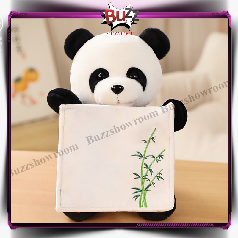 Boneka Panda peek a boo, panda peek a boo, cilukba singing