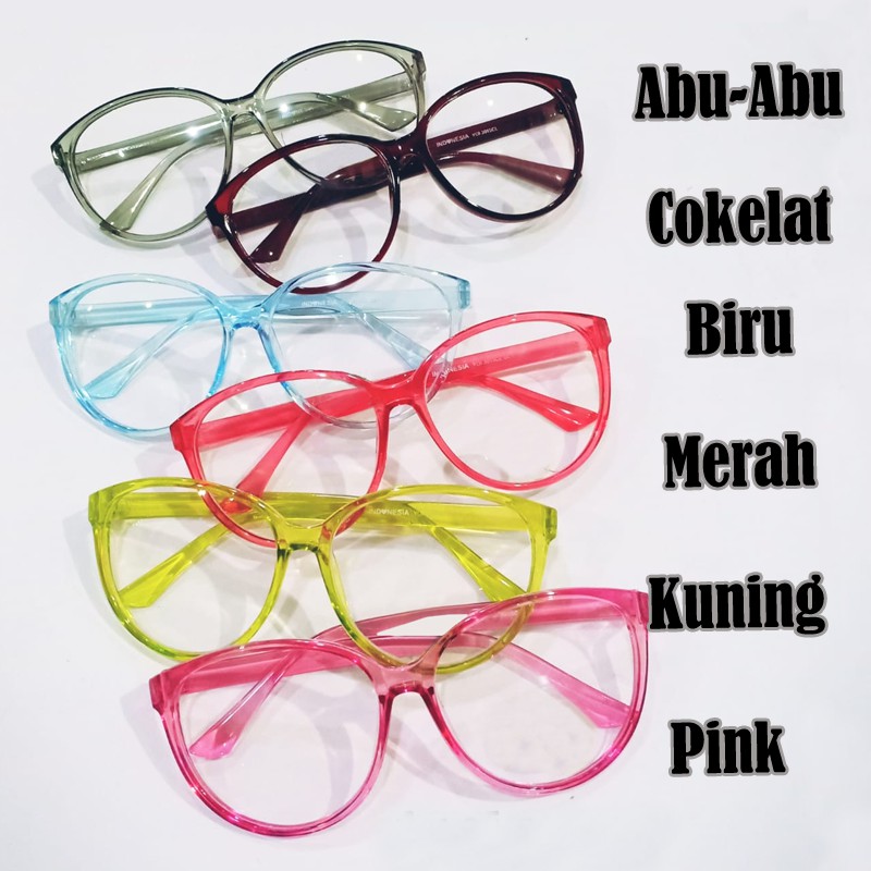 Kacamata Anak anak Laki Perempuan Fashion Kids Glasses Eyewear Frame Warna Model Korea Transparant