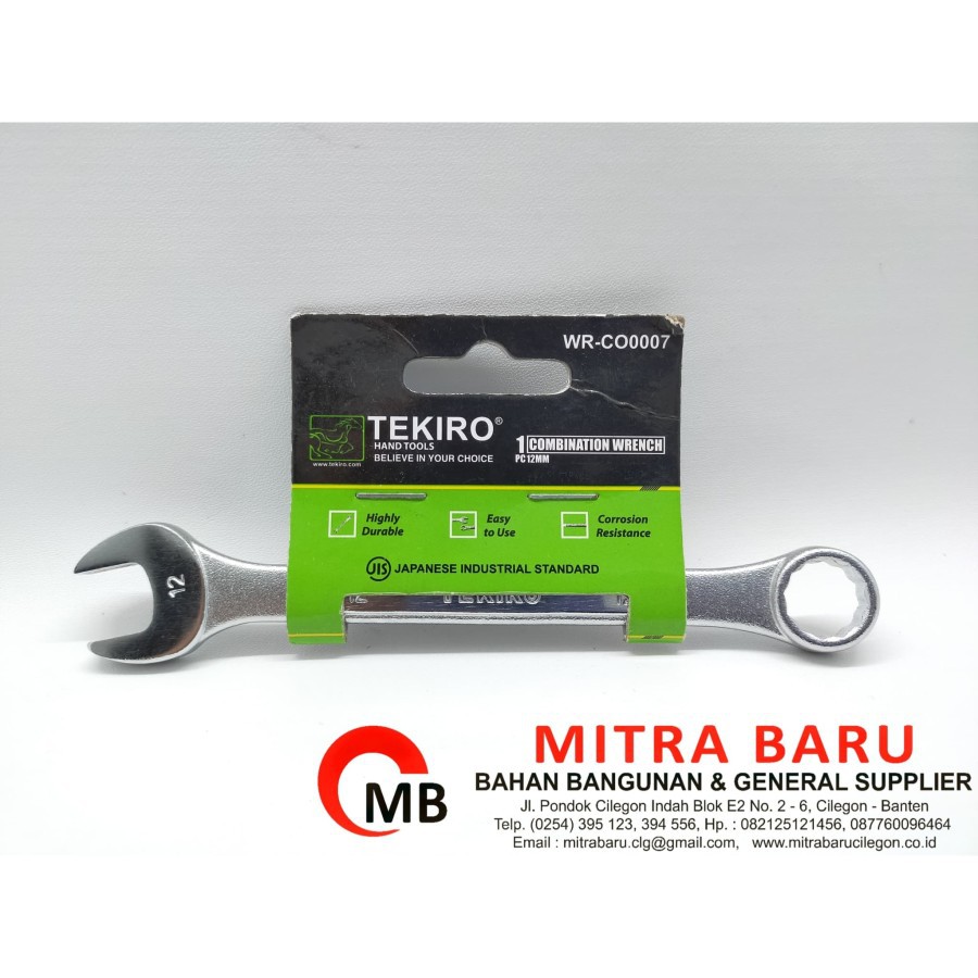 Tekiro Kunci Ring Pas 12mm/Combination Wrench TEKIRO 12mm