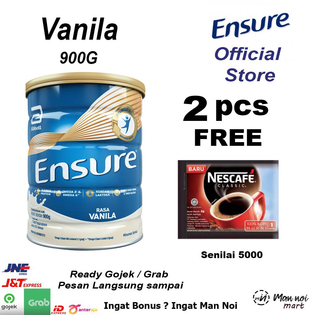 

ENSURE 900 GRAM - Vanila.SUSU DEWASA*Man Noi