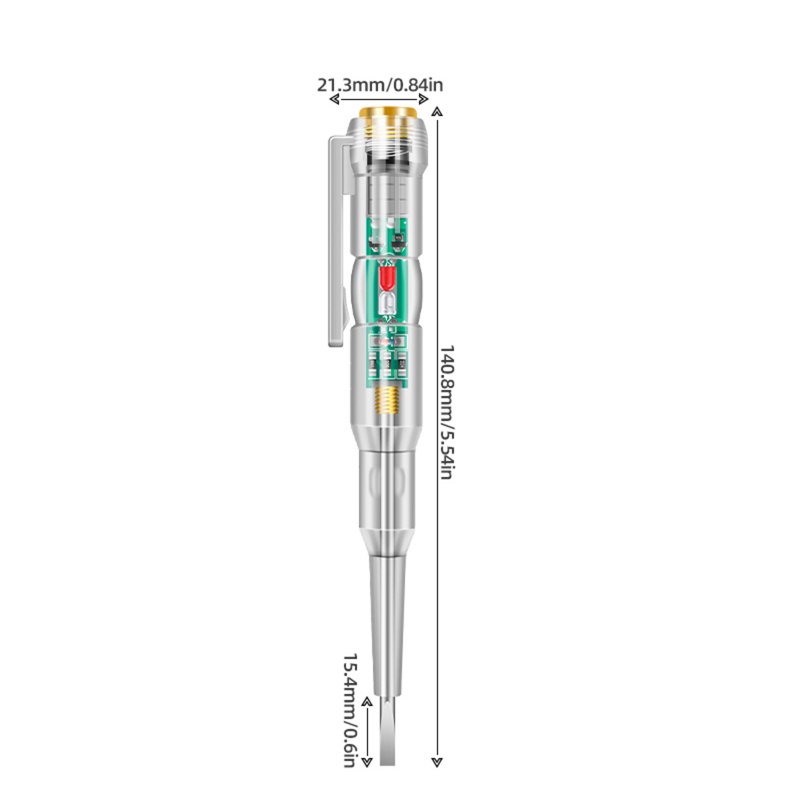 Obeng Tester Listrik Dengan Dual Lampu LED