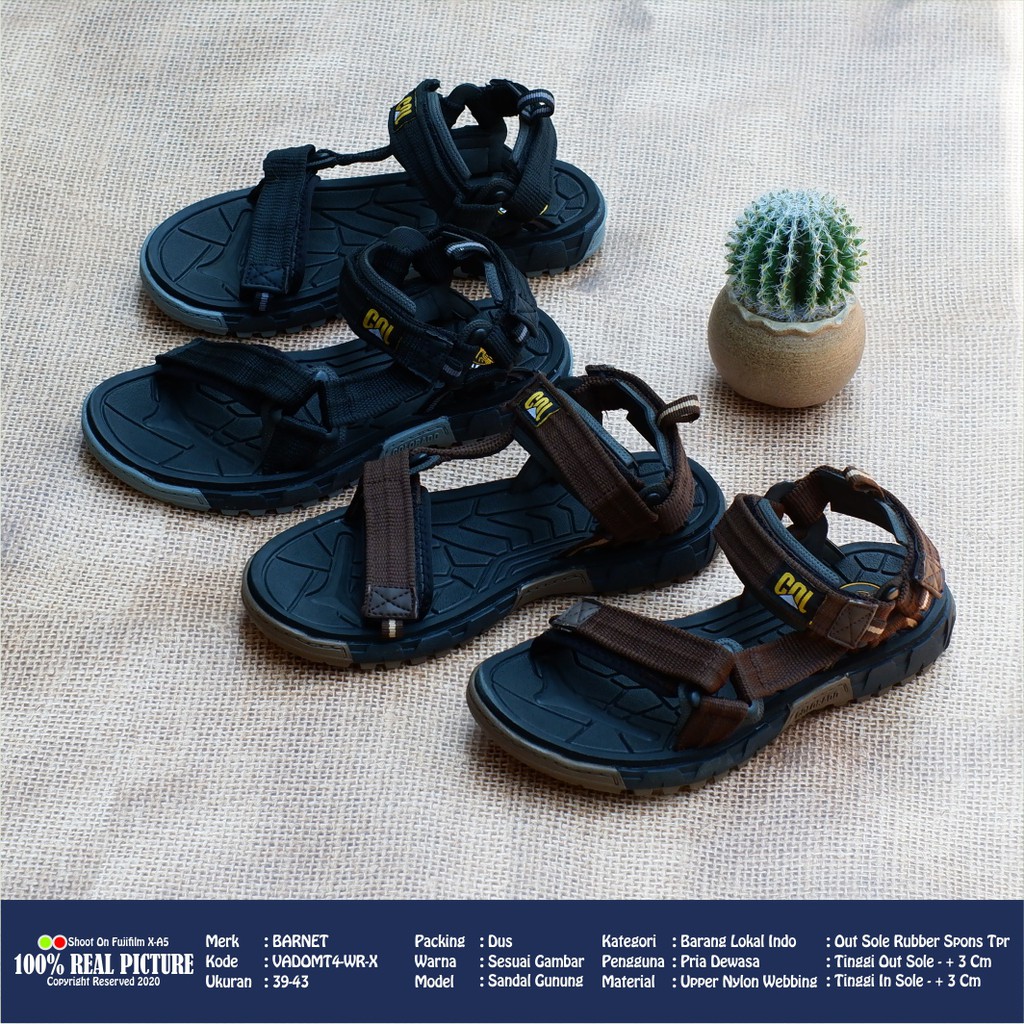 Barnett Vado Mount Sandal Gunung Pria Slide Original Sendal Hikking Cowok Casual