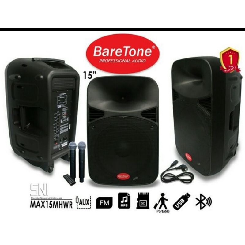 Speaker Portable Baretone 15 MHWR