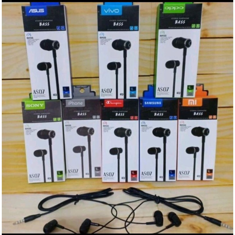 HF/HEADSET BRANDED AS07 BASS MURAH MERIAH