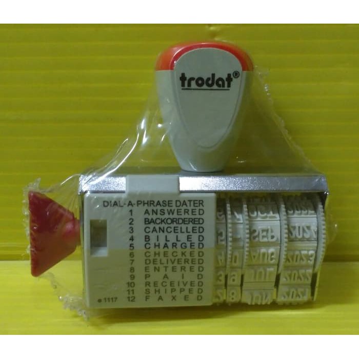 

Trodat 1117 Stempel Tanggal + Text English Ukuran 4 mm