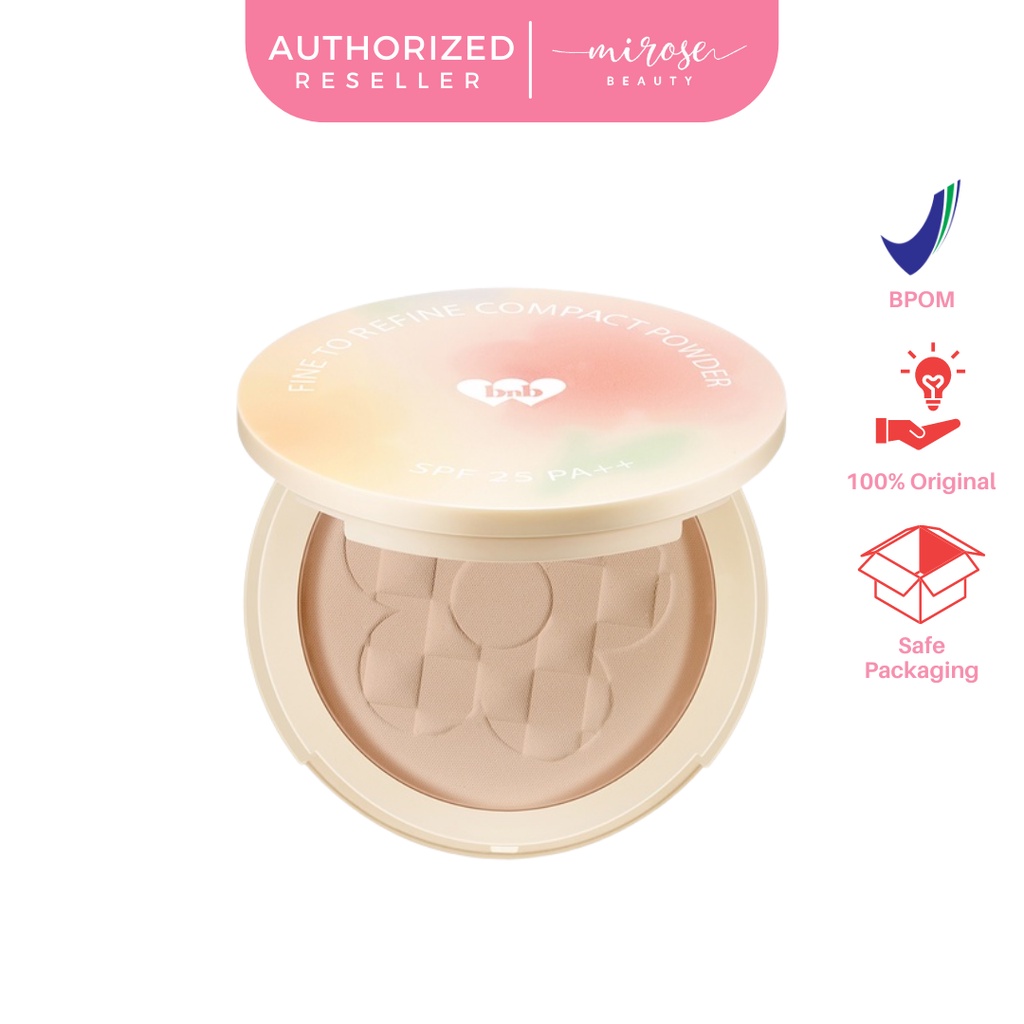 BNB barenbliss Korean Bloomatte Fine to Refine Compact Powder 「24H oil control」Bedak Padat