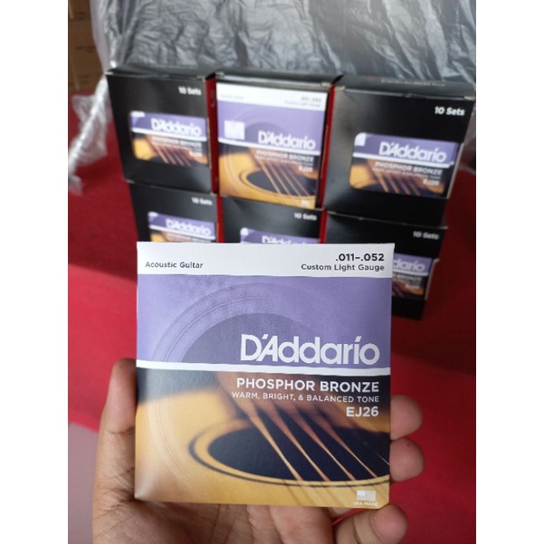 SENAR GITAR D ADDARIO EJ 15 EJ 26 DADDARIO D'ADDARIO ORIGINAL USA AKUSTIK