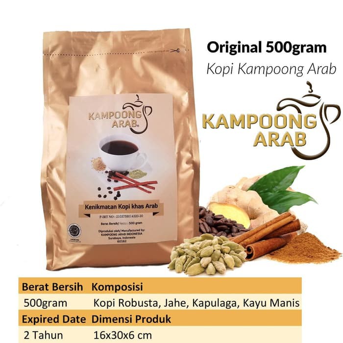 

Kopi Kampoeng Arab Kemasan 500gr (Tanpa Gula) Kopinya Kopi Robusta