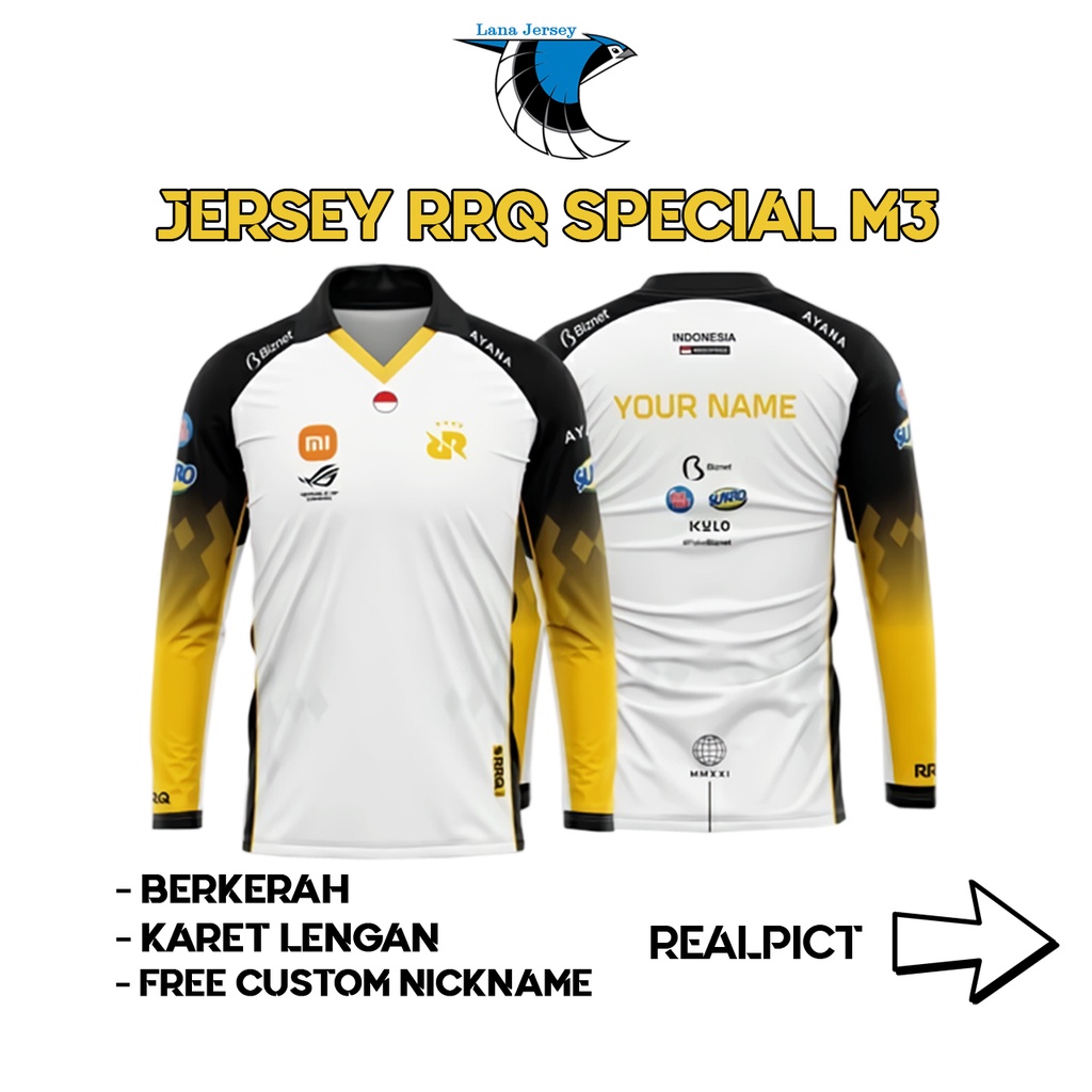 JERSEY RRQ HOSHI SPECIAL M3 EDITION 2021 LENGAN PANJANG (free request nickname)