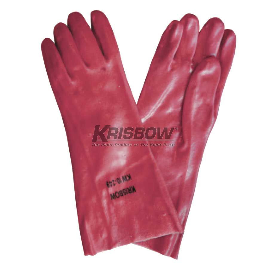 Sarung tangan chemical PVC krisbow / work glove PVC / sarung tangan pvc