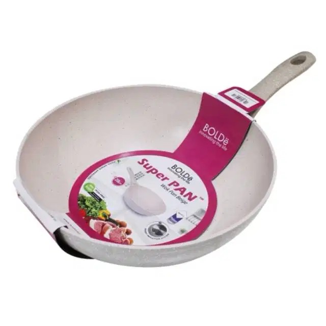 WOK 28CM BEIGE/GRANITE BOLDE / WOK PAN GRANIT 28cm BOLDE