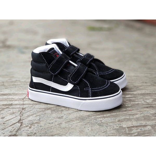 SEPATU ANAK VANS SK8 HIGH KIDS 25-35 SEPATU VANS ANAK HITAM PUTIH