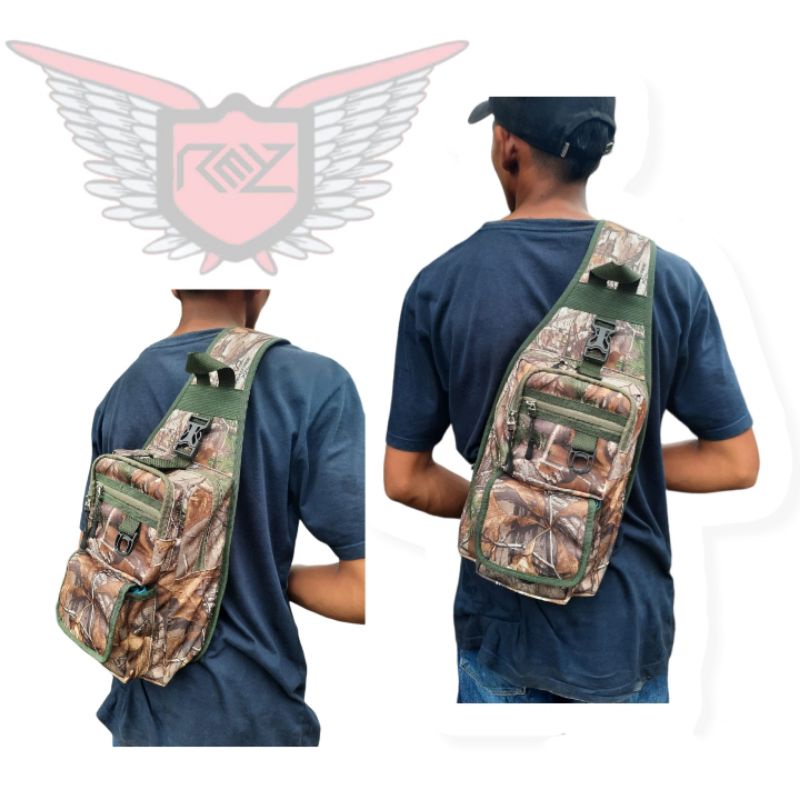 tas selempang camo realtree xtraa slingbag camo tas hunting berburu