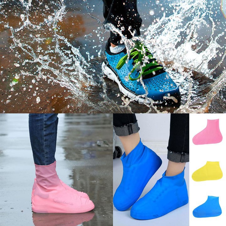 Cover Sepatu Sandal Silikon Anti Slip Air Hujan Waterproof Fashion New