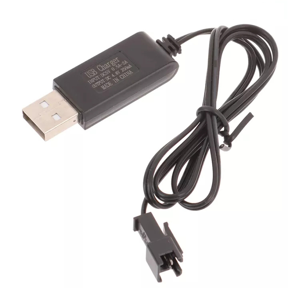 Charger Baterai Nicd Nimh 3.6 / 4.8 / 6 / 7.2v Sm Dengan Kabel Usb Untuk Mainan Rc Mobil / Drone