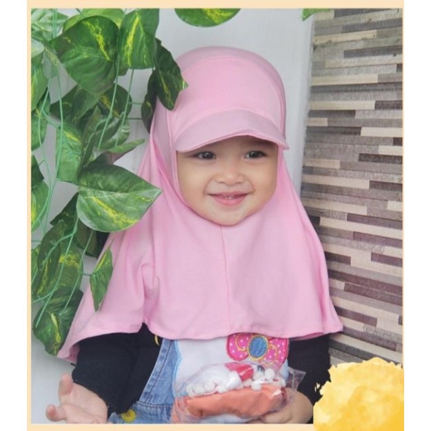 hijab anak bayi TOPI PONI - kerudung anak perempuan/hijab anak terbaru