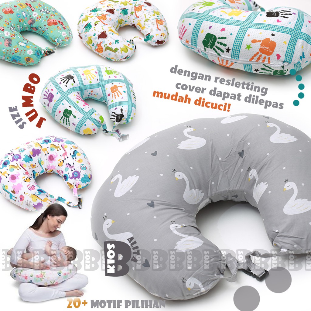 4in1 - JUMBO BANTAL MENYUSUI UKURAN BESAR / NURSING PILLOW / BANTAL ASI BABY / KASUR ALAS TENGKUREP