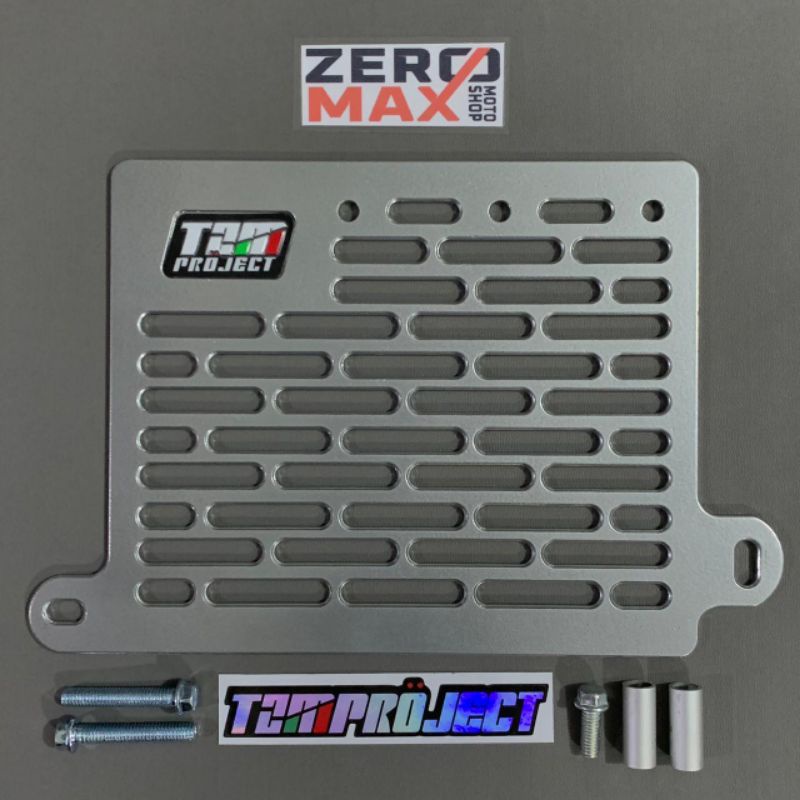 Cover Tutup Radiator TZM PROJECT Linear Silver Yamaha NMAX Old