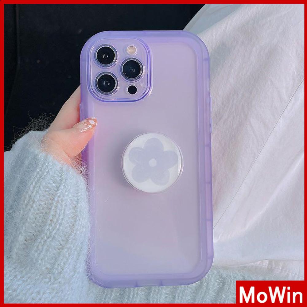 iPhone Case with Grip Cute Folding Stand Clear Case Soft Case TPU Airbag Shockproof Protection Camera Candy Color Compatible For iPhone 14 Pro Max 14 Plus 13 Pro Max 12 11 XR 7Plus