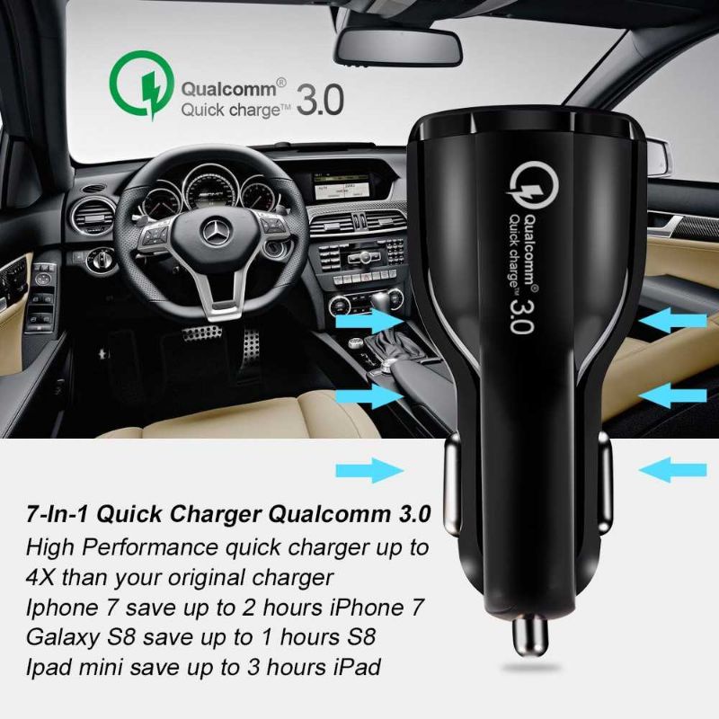 Taffware Car Charger Dual USB Port 3.1A QC3.0 - DC-681