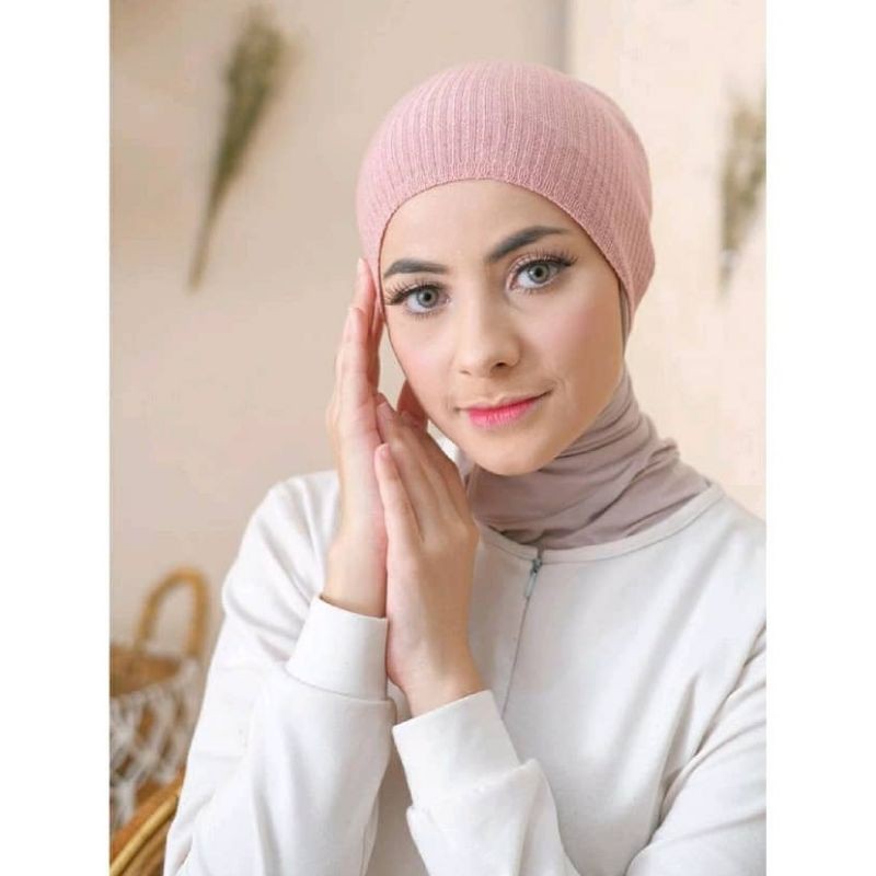 Inner Dalaman Hijab Ciput Rajut Anti Pusing (ANPUS) Premium