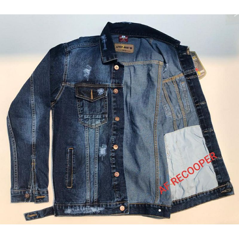 PROMO HARGA GROSIR JAKET JEANS PRIA /JAKET JEANS PRIA SOBEK-SOBEK