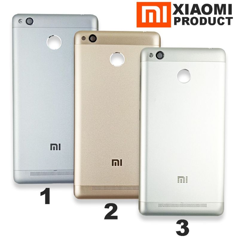 Kesing BackDoor Housing  Tutup Belakang Belakang HP XIAOMI REDMI 3s / REDMI 3 PRO / REDMI 3 PRIME - 
