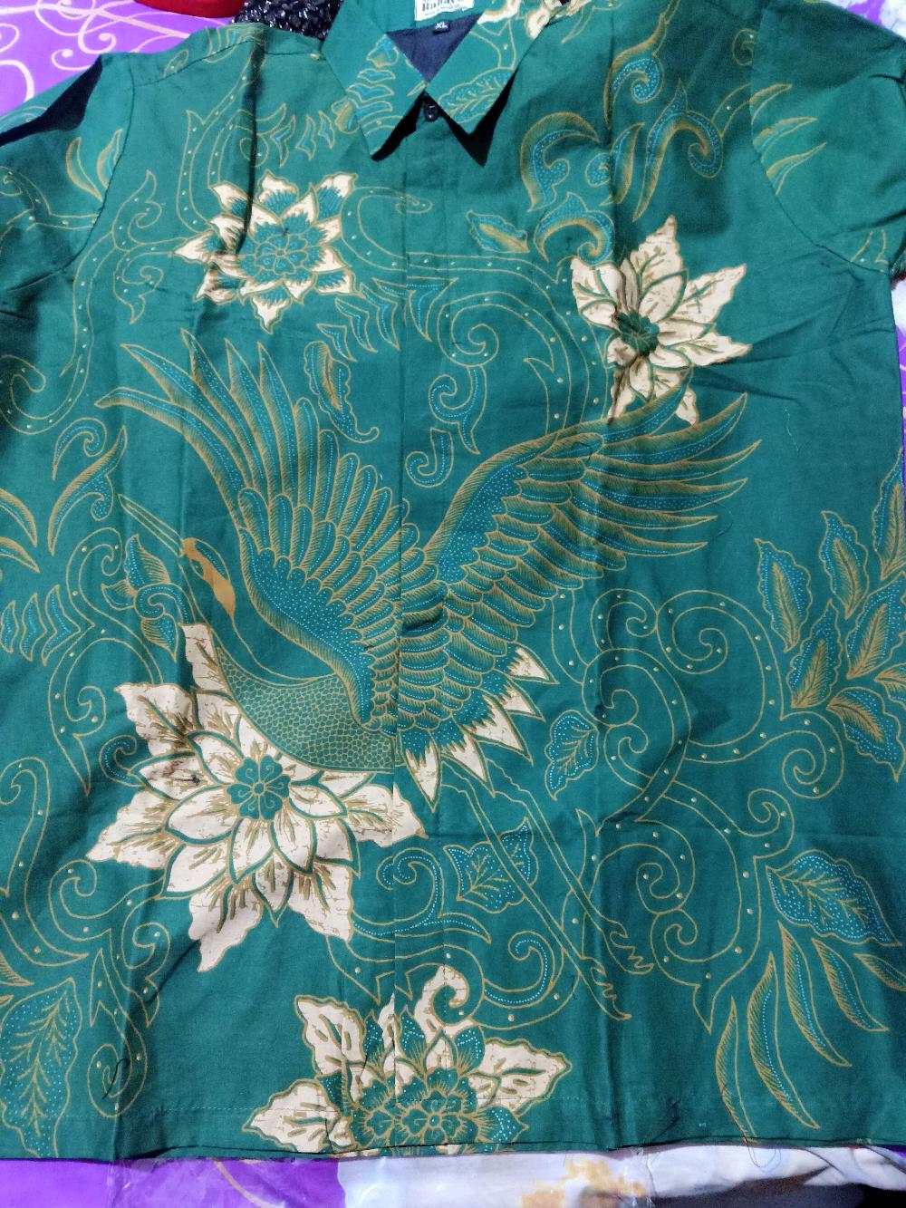 Miliwis Hijau Batik Lengan Panjang Full Furing Katun Sragenan Hq Size M-xl Batik Solo Rahayu