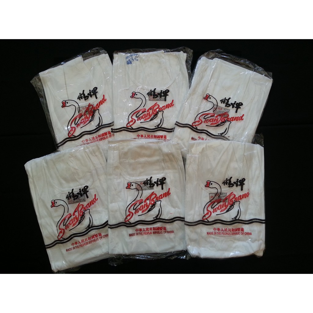 KAOS DALAM SINGLET PRIA DEWASA MERK SWAN NO. 40 Putih