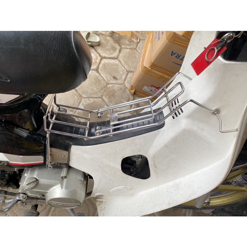 rak jepitan tengah keranjang tengah Honda Astrea grand impressa legenda bulus besi crome