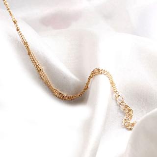 Gelang tangan Rantai Tumpuk Aksen Manik Metal Gaya Korea Gelang tangan Rantai Tumpuk Aksen Manik Metal Gaya Korea