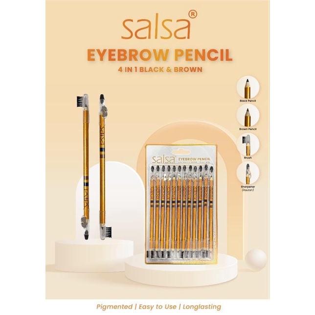 ^ KYRA ^ Salsa Eyebrow Guru | Pensil Alis 4 in 1