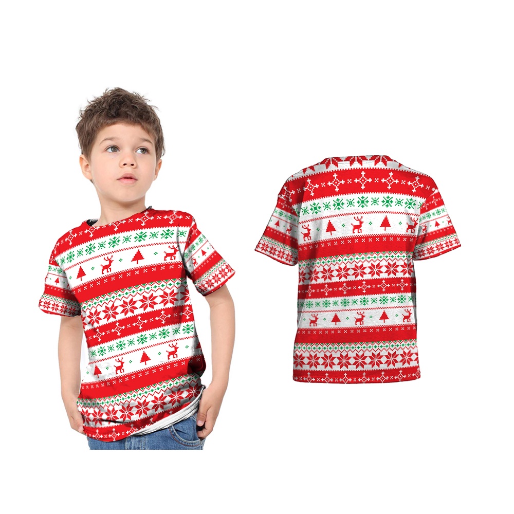 [Riashop] Kaos Merry Christmas Anak | Kaos Natal Anak | Kaos Baju Merry Christmas Anak
