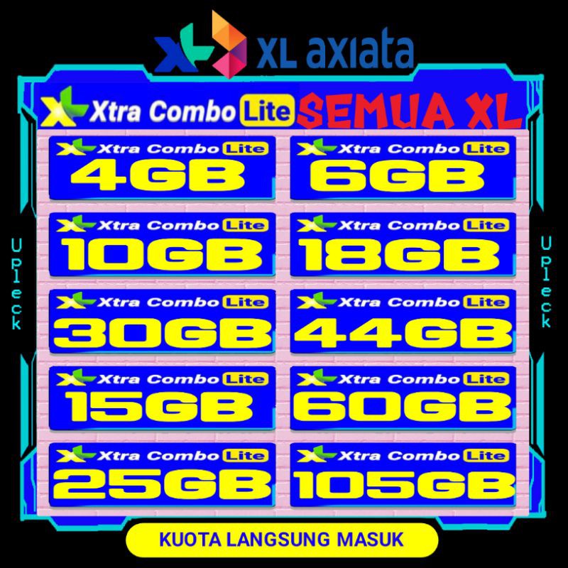 Inject Xl Xtra Combo Lite Xtra Combo Vip Dobel Youtube Unlimited Turbo Xl 4gb 10gb 18gb 30gb 44gb Shopee Indonesia
