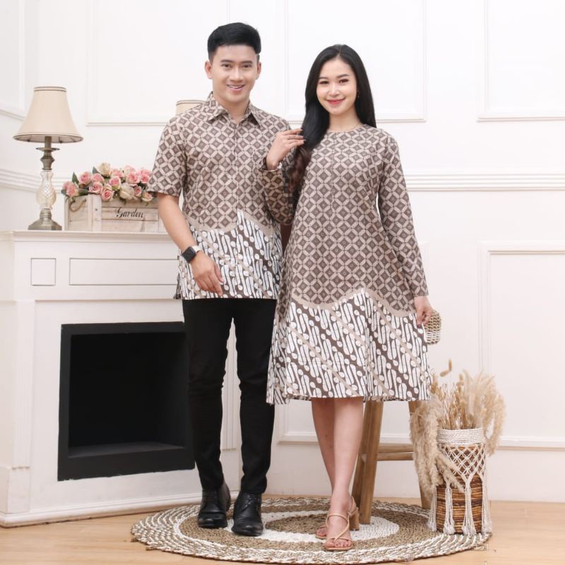 Batik COUPLE Tunik Kemeja Sarimbit Batik